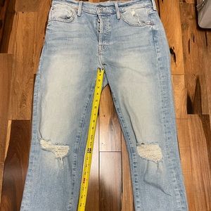 MOTHER Denim Scrapper Ankle Cuff Jeans sz 27